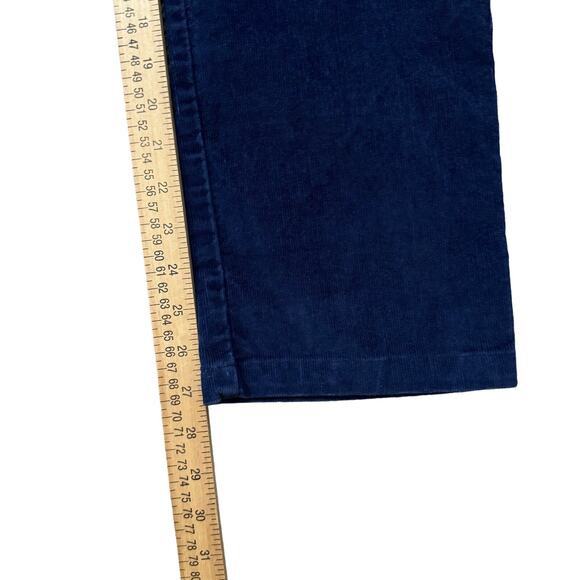 L.L. Bean Signature Corduroy Pants Women's 16 Petite Blue Straight Leg READ - Picture 8 of 10